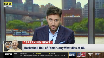 Mike Greenberg announces the death of Jerry West